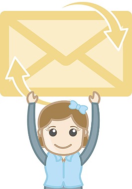 電子郵件信封矢量插畫