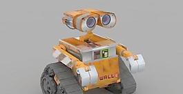 3Dmax作品《機器人總動員》主角瓦力