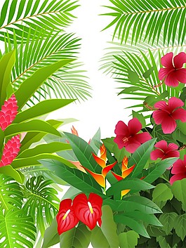 綠色植物背景素材