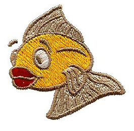 繡花 動物 魚 色彩 黃色 免費素材