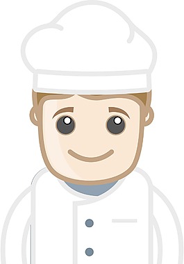 廚師-矢量字符的卡通插畫