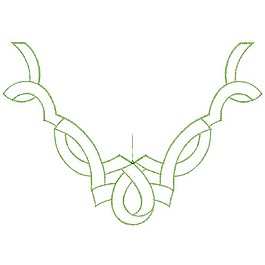 绣花 花纹 藤条 色彩 青色 免费素材