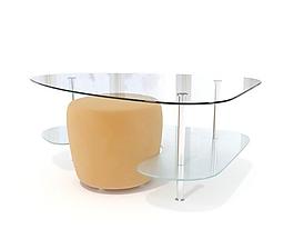 Tea table休闲时尚玻璃茶几074