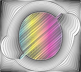 摘要字體矢量插畫