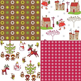 花紋布紋矢量圖