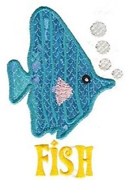 繡花 動物 魚 文字 英文 免費(fèi)素材