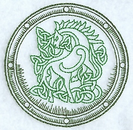 繡花 動(dòng)物 馬 花紋 花邊 免費(fèi)素材