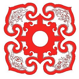 繡花 花紋 花邊 色彩 紅色 免費素材