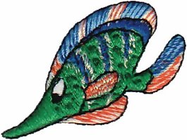 繡花 動(dòng)物 魚 色彩 彩色 免費(fèi)素材
