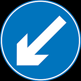 路标保持左