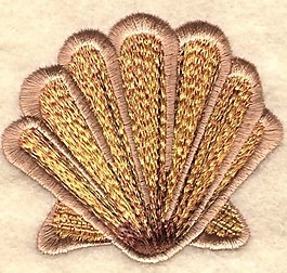 繡花 貝殼 色彩 棕色 圖標(biāo) 免費(fèi)素材