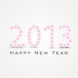 2013新年快樂的程式化的背景