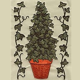 绣花 植物 树 色彩 绿色 免费素材