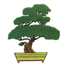 绣花 植物 树 色彩 绿色 免费素材
