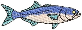 繡花 動物 魚 色彩 藍(lán)色 免費(fèi)素材