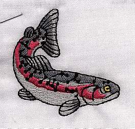 繡花 動物 魚 色彩 黑色 免費素材