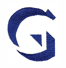 繡花 文字 英文 色彩 G 免費素材