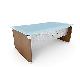 Conference table 天藍玻璃臺面辦公桌038