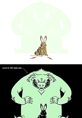 位圖 插畫 動(dòng)物 兔子 怪獸 免費(fèi)素材