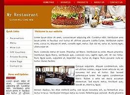 漢堡餐廳企業(yè)網(wǎng)站模板