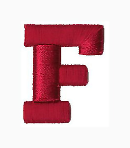 繡花 文字 英文 色彩 F 免費(fèi)素材