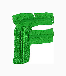 繡花 文字 英文 色彩 F 免費(fèi)素材
