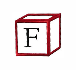 繡花 文字 英文 色彩 F 免費(fèi)素材