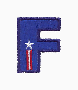 繡花 文字 英文 色彩 F 免費(fèi)素材