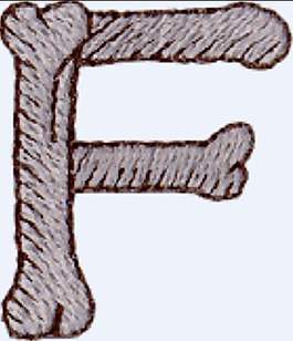 繡花 文字 英文 色彩 F 免費(fèi)素材