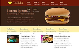 食品網(wǎng)站模板