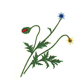 繡花 植物 草 花 色彩 免費(fèi)素材