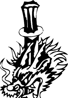 印花矢量圖 動(dòng)物 龍 色彩 白色 免費(fèi)素材