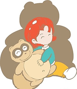 位圖 可愛卡通 玩具熊 兒童 色彩 免費(fèi)素材
