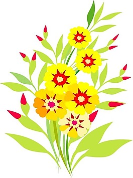 印花矢量圖 優(yōu)雅植物 花 毛衫印花 色彩 免費(fèi)素材