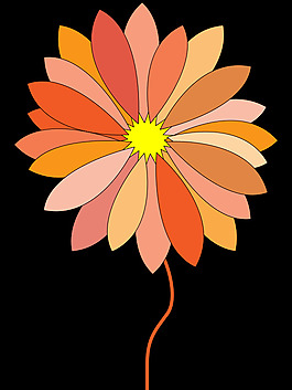 卡通花
