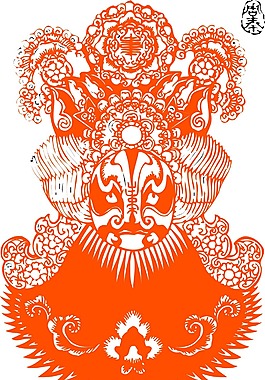印花矢量圖 人物 男人 色彩 橙色 免費素材