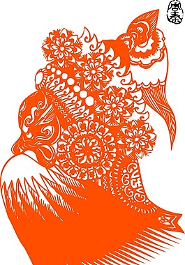 印花矢量圖 人物 男人 色彩 橙色 免費素材