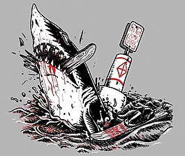 位圖 插畫 動物 鯊魚 免費素材