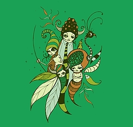 位圖 人物 少女 色彩 彩色 免費(fèi)素材
