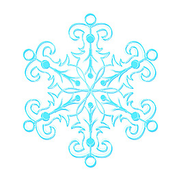 喜慶的圣誕雪花