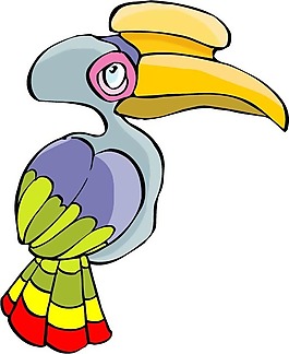 印花矢量圖 動物 鳥類 色彩 彩色 免費素材
