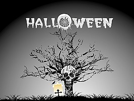 萬圣節(jié)的背景與可怕的對象