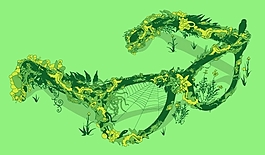 位圖 花 眼鏡 色彩 青色 免費(fèi)素材