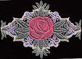 繡花 花邊 花朵 免費素材