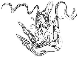 繡花 花邊 古代美女 免費素材