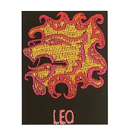 繡花 文字 英文 LEO 色彩 免費素材
