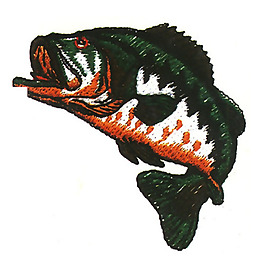 繡花 動物 魚 色彩 青色 免費素材