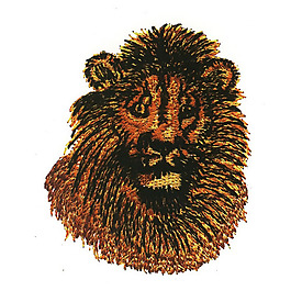 繡花 動(dòng)物 獅子 色彩 棕色 免費(fèi)素材