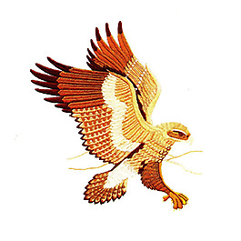 繡花 動(dòng)物 鳥(niǎo)類(lèi) 色彩 棕色 免費(fèi)素材