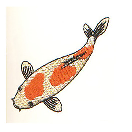 繡花 動(dòng)物 魚 花紋 色彩 免費(fèi)素材